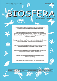 Majalah Ilmiah Biologi Biosfera A Scientific Journal